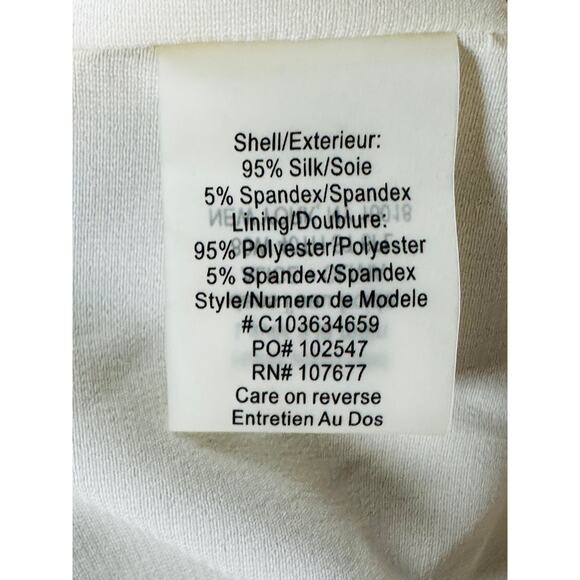 Y2K Alice + Olivia Silk Beaded Tank Dress neutrals Mini Dress cocktail Party - Picture 6 of 10